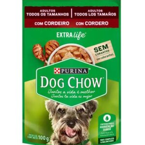Ração Úmida Dog Chow Cão Adulto Todos os Tamanhos Cordeiro 100g