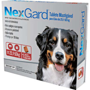 Antipulgas e Carrapatos NexGard Cão 25,1 a 50kg - 1 Tablete