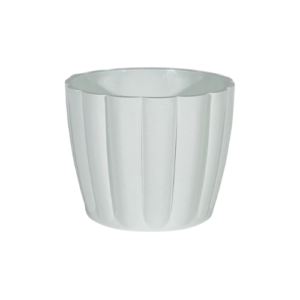 Cachepô Plástico Cacau Branco 11 - Vasos Brasil
