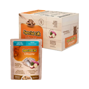 Caixa Ração Úmida Special Cat Gato Adulto Ultralife Peixe com Batata Doce 85g - 12un