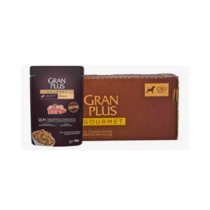 Caixa Ração úmida GranPlus Cão Adulto Gourmet Frango 100g - 18un