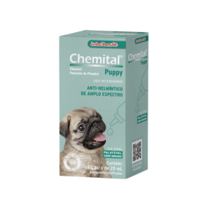 Vermífugo Chemital Puppy Suspensão para Cães 20ml - Chemitec