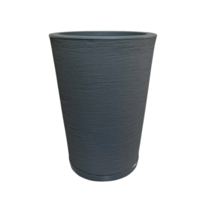 Vaso Cone Grafiato N1 Cinza Taupe - Vasos Brasil