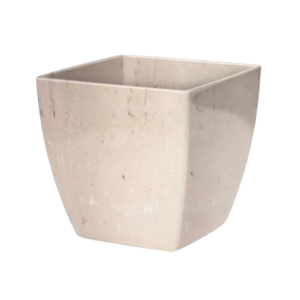 Cachepô Elegance Quadrado 02 Travertino - Nutriplan
