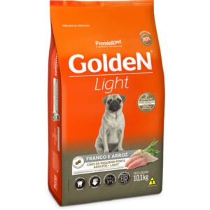 Ração Golden Cão Adulto Raças Pequenas Light Frango e Arroz 10,1kg