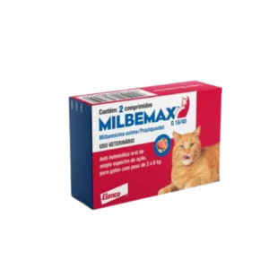 Vermífugo Milbemax FC para Gatos de 2kg a 8kg 2comp. - Elanco