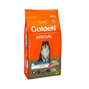 Ração Golden Cão Adulto Raças Pequenas Special Frango e Carne 3kg