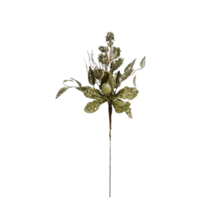 Flor Artificial Magnólia Pick Prata