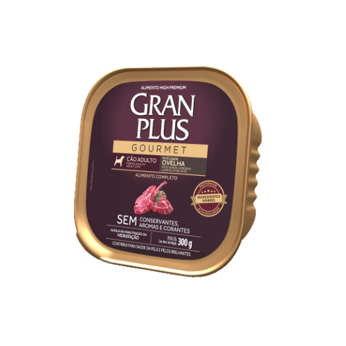 Patê GranPlus Cão Adulto Gourmet Ovelha 300g