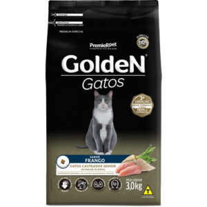 Ração Golden Gato Sênior Acima de 10 Anos Frango 3kg