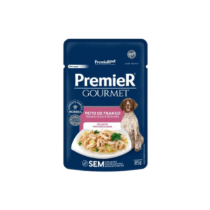 Ração úmida Premier Cão Adulto Raças Grandes Gourmet Frango 85g