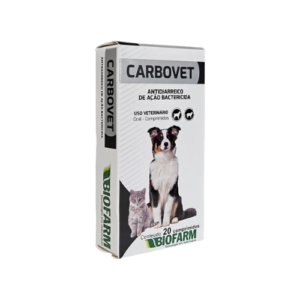 Antidiarreico Bactericida Carbovet 20 comprimidos - Biofarm