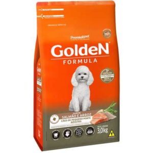 Ração Golden Cão Adulto Raças Pequenas Fórmula Salmão e Arroz 3kg