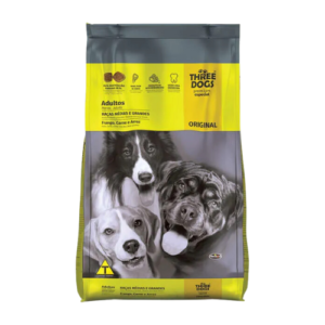 Ração Three Dogs Cão Adulto Raças Médias e Grandes Original 10,1kg