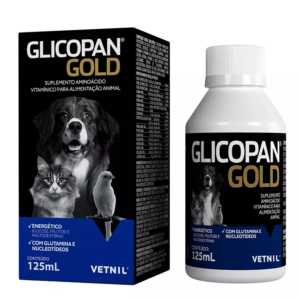Suplemento  Glicopan Gold para Cães e Gatos 125ml - Vetnil