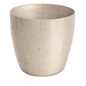 Cachepô Elegance Redondo Travertino 01 - Nutriplan