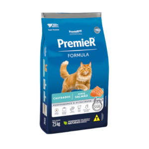 Ração Premier Gato Castrado Fórmula Salmão 1,5kg