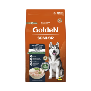 Ração Golden Cão Sênior Raças Médias e Grandes a partir de 7 Anos Frango e Arroz 15kg