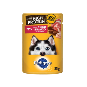 Ração Úmida Pedigree Cão Adulto High Protein Carne e Frango 85g