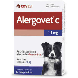 Antialérgico Alergovet C Cão 1,4mg - Coveli