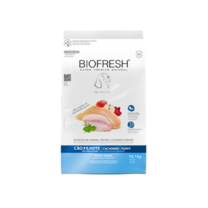Ração Biofresh Cão Filhote Raças Médias Mix de Carnes, Frutas, Legumes e Evas Frescas 10,1kg