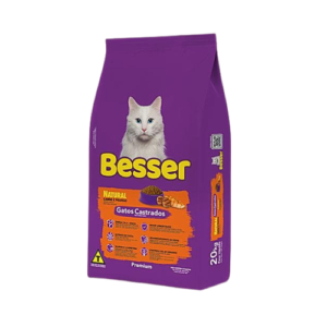 Ração Besser Natural Gato Castrado Carne e Frango 10,1kg