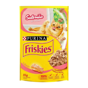 Ração úmida Friskies Gato Salmão ao Molho 85g