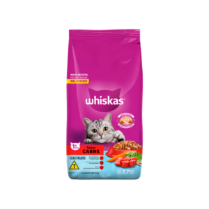 Ração Whiskas Gato Castrado Carne 2,7kg