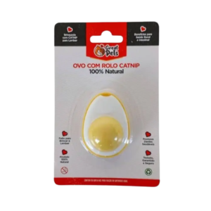 Brinquedo Ovo com Rolo Catnip - Great Pets