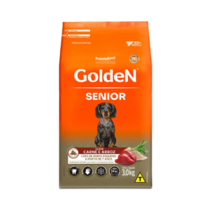 Ração Golden Cão Senior Raças Pequena e Mini Carne 3kg