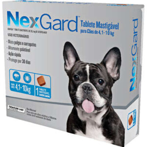 Antipulgas e Carrapatos NexGard Cão 4,1 a 10kg - 1 Tablete