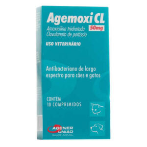 Antibiótico Cão e Gato Agemoxi CL 50mg - Agener