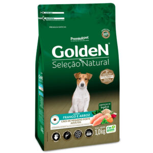 Ração Golden Cão Adulto Raças Pequenas Seleção Natural Frango e Arroz 1kg