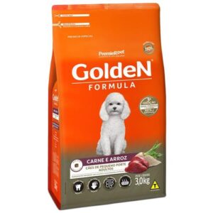 Ração Golden Cão Adulto Raças Pequenas Fórmula Carne e Arroz 3kg