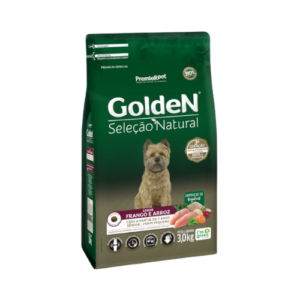 Ração Golden Cão Sênior Raças Pequenas Seleção Natural Frango e Arroz 3kg