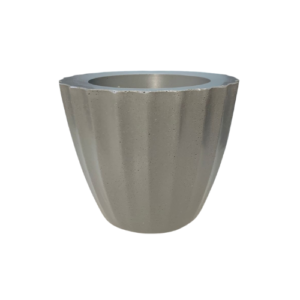 Vaso Linear  Cinza Taupe S/Prato - Vasos Brasil