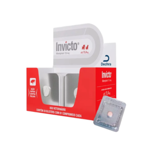 Antipulgas Invicto 11,4mg Cães e Gatos de 1 a 11,4kg - Dechra