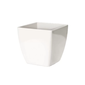 Cachepo Elegance Quadrado 02 Branco
