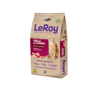 Ração Leroy Gato Castrado Grillé de Carne 10,1kg