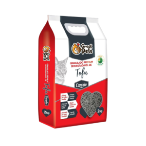 Granulado Higiênico Biodegradável Great Pets Tofu com Carvão Ativado 2kg