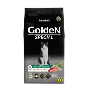 Ração Golden Gato Castrado Special Frango e Carne 10,1kg
