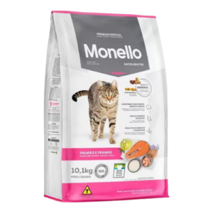 Ração Monello Gato Adulto Salmão e Frango 10,1kg
