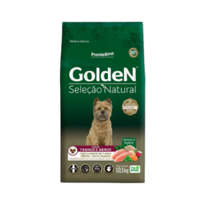 Ração Golden Cão Sênior Raças Pequenas Seleção Natural Frango e Arroz 10,1kg
