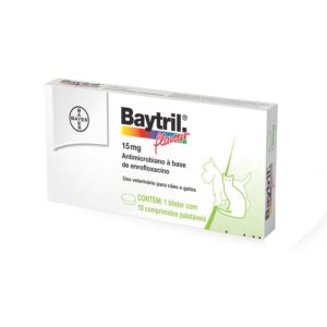 Baytril 15mg - 10 comprimidos