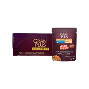 Caixa Ração Úmida GranPlus Gato Castrado Gourmet Frango 85g - 18un