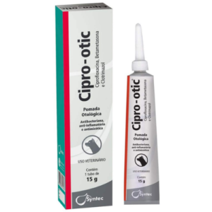 Pomada Otológica Cipro-Otic para Cães 15g - Syntec