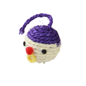 Brinquedo Gato Bola Sisal com Rosto
