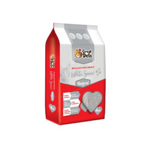 Areia Sanitária Great Pets White Snow Natural 4kg