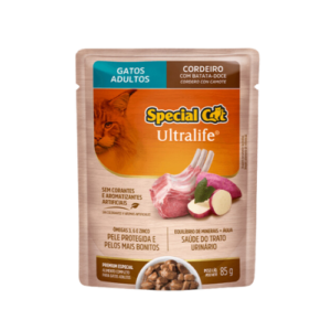 Ração Úmida Special Cat Gato Adulto Ultralife Cordeiro com Batata Doce 85g