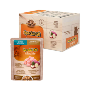 Caixa Ração Úmida Special Cat Gato Adulto Ultralife Frango com Batata Doce 85g - 12un